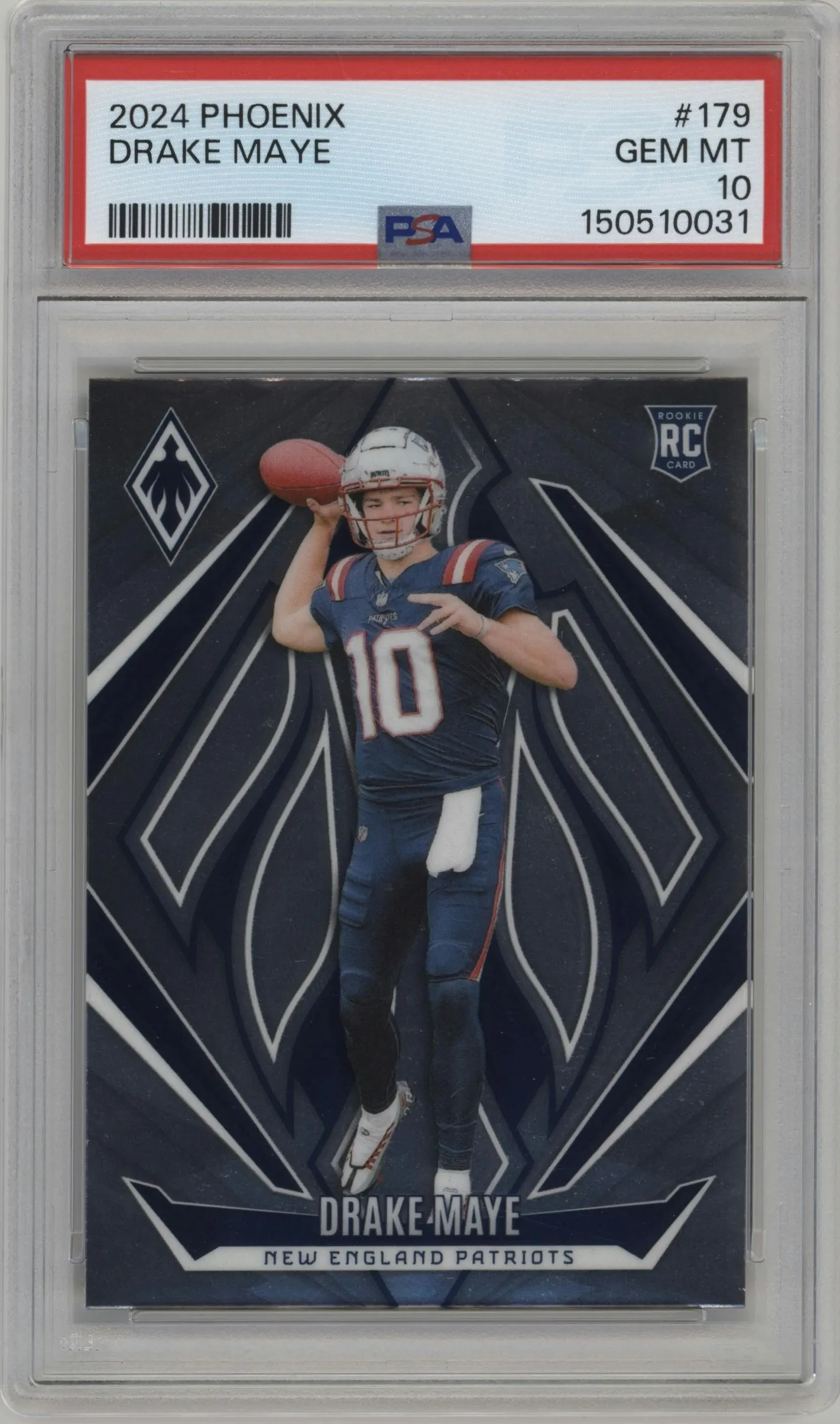 2024 Panini Phoenix Drake Maye PSA 10