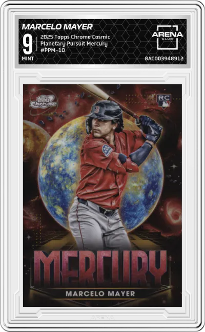 2025 Topps Chrome Cosmic Planetary Pursuit Mercury Marcelo Mayer #PPM-10 ARENA CLUB 9