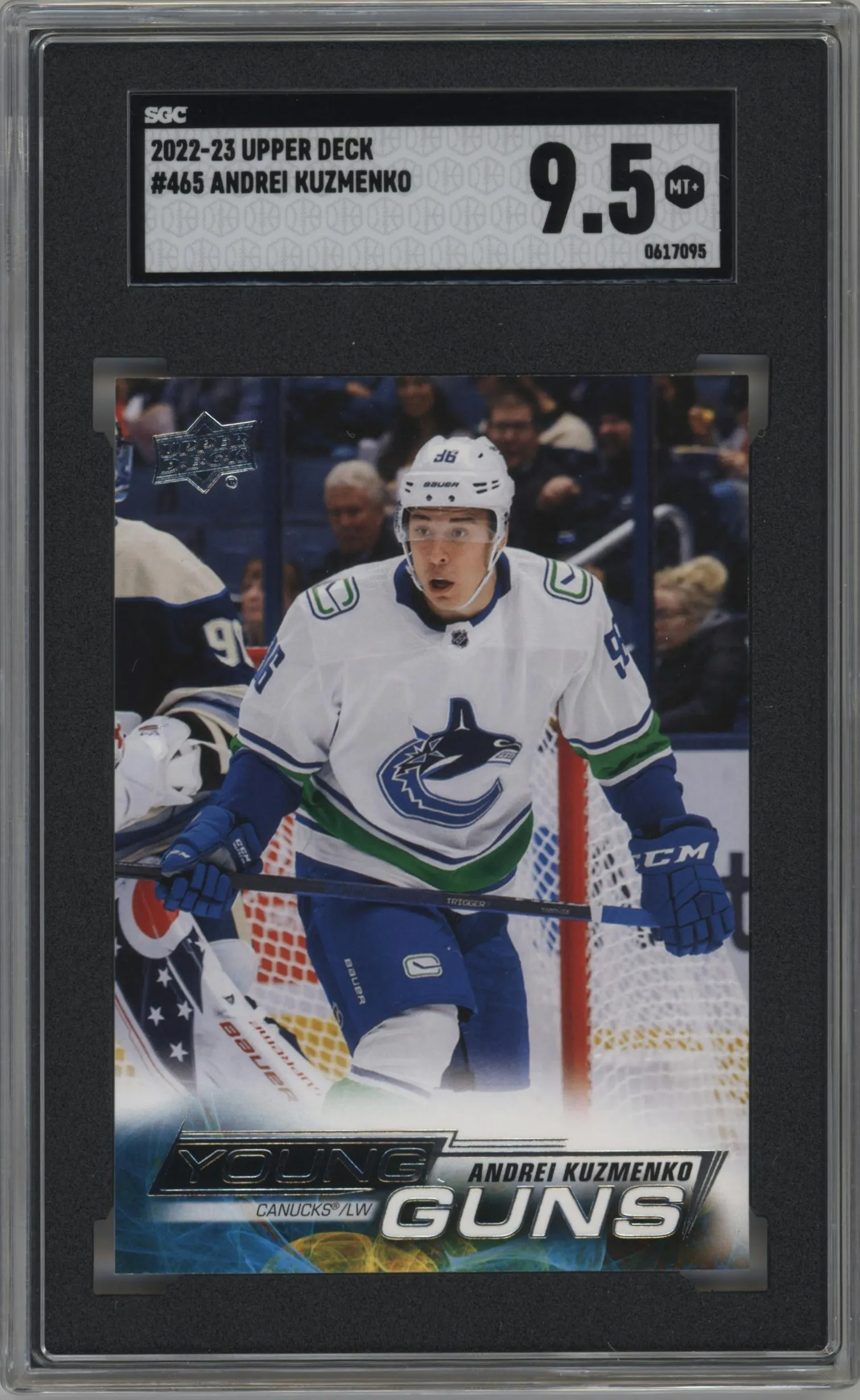 2022 Upper Deck Series 2 Young Guns Andrei Kuzmenko #465 SGC 9.5