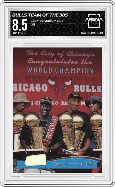 1997 Topps Stadium Club Bulls Team of the 90s #5 ARENA CLUB 8.5