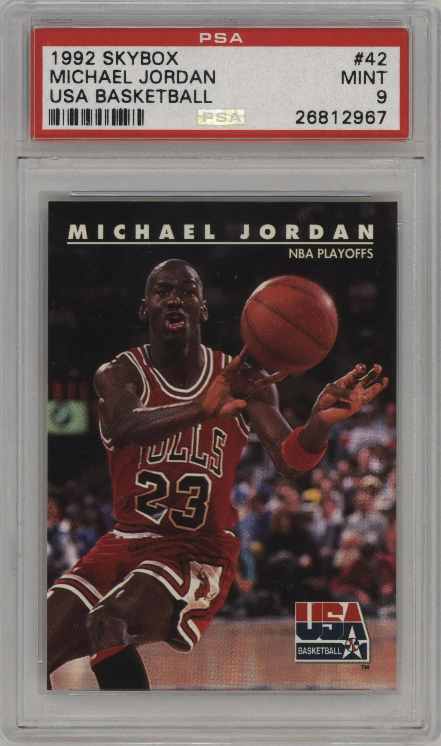 1992 Skybox USA Michael Jordan #42 PSA 9