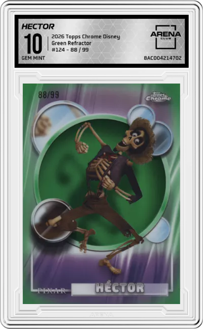 2026 Topps Chrome Disney Hector Green Refractor #124 ARENA CLUB 10