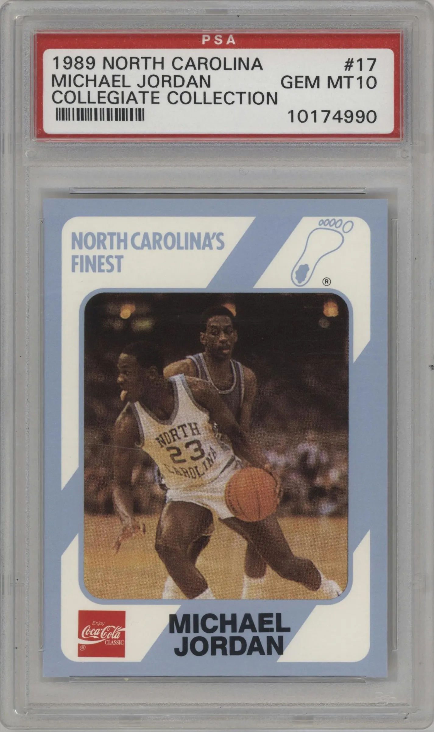 1989 Collegiate Collection North Carolina's Finest Michael Jordan #17 PSA 10