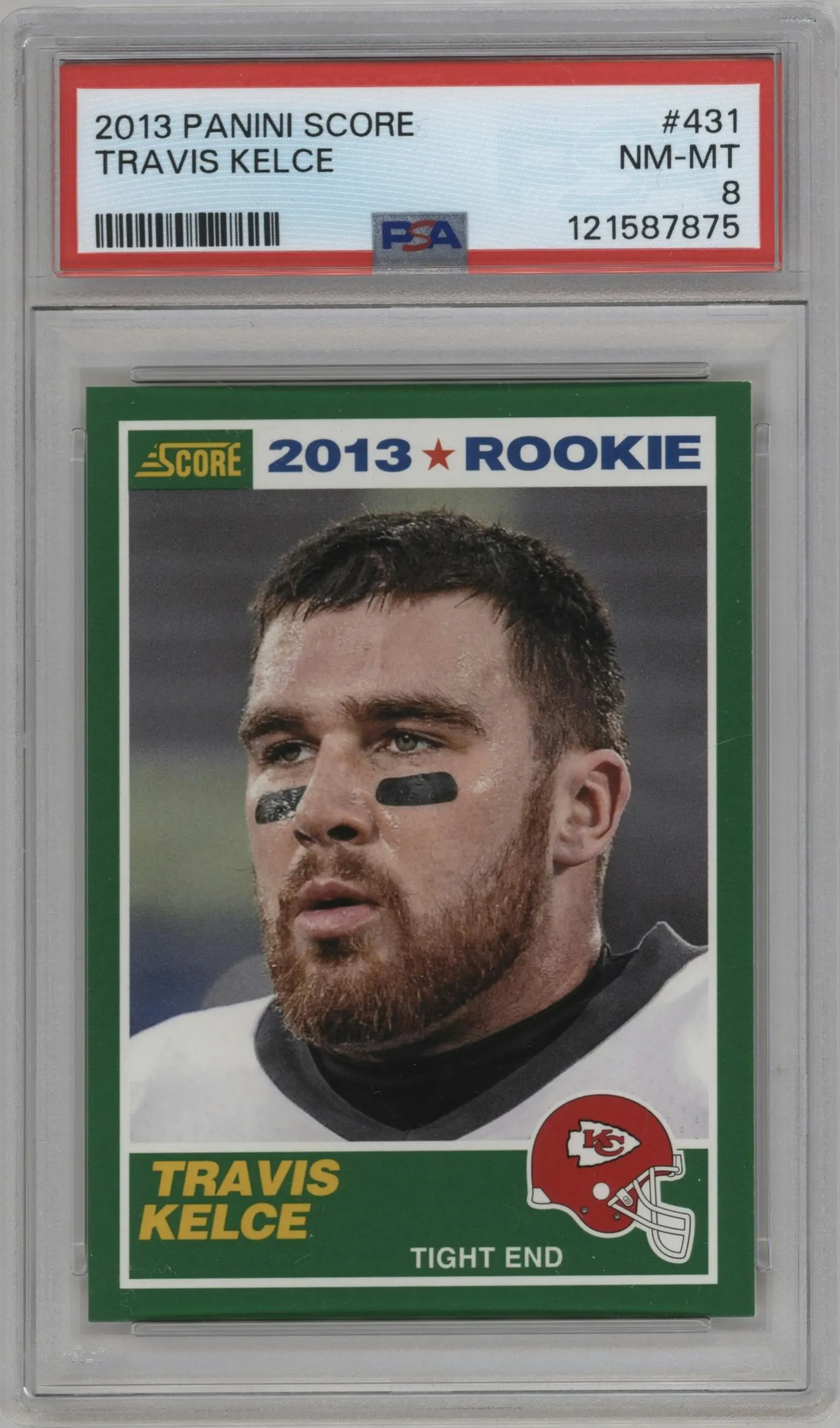 2013 Score Travis Kelce #431 PSA 8