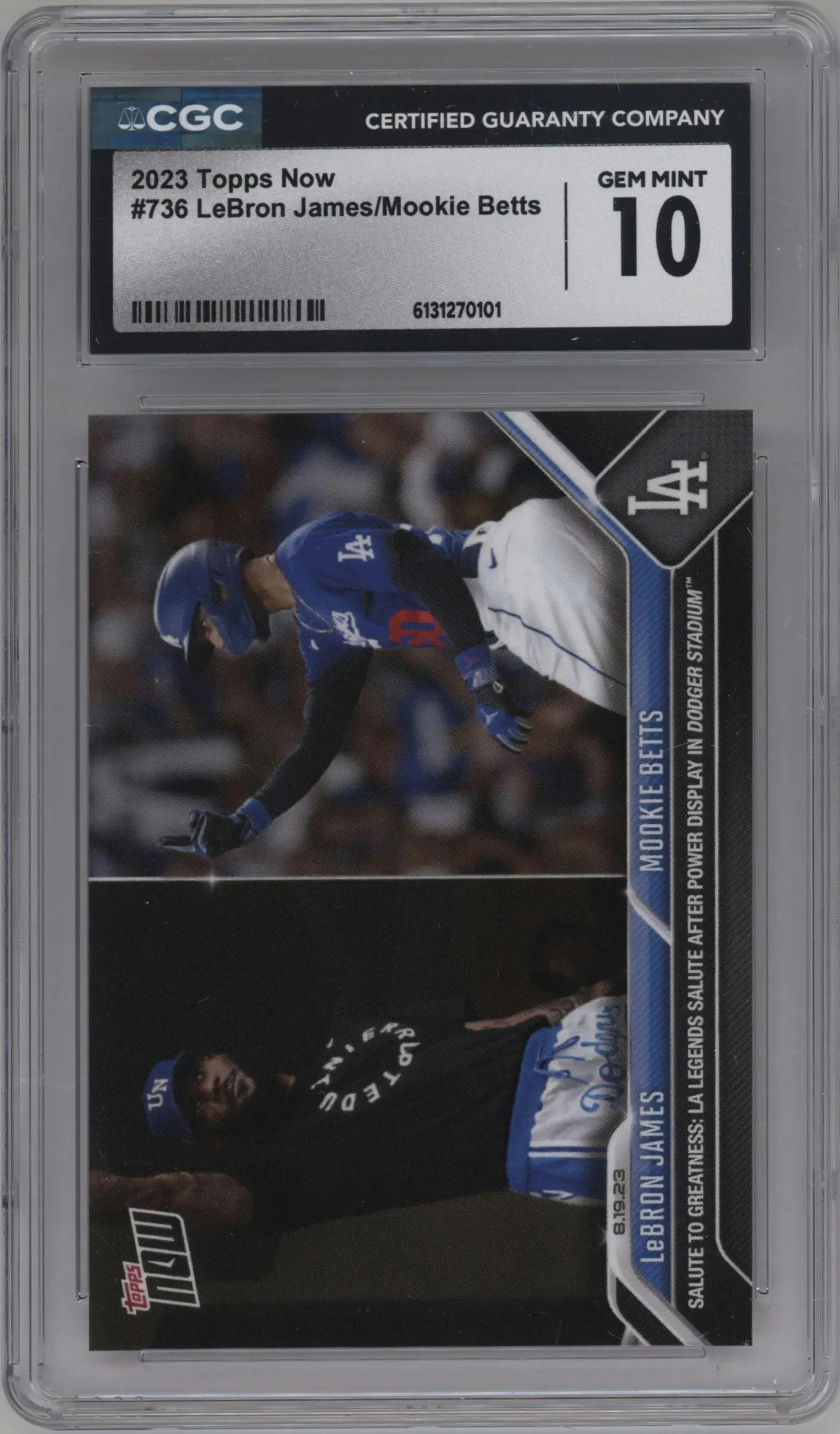 2023 Topps Now LeBron James/Mookie Betts #736 CGC 10