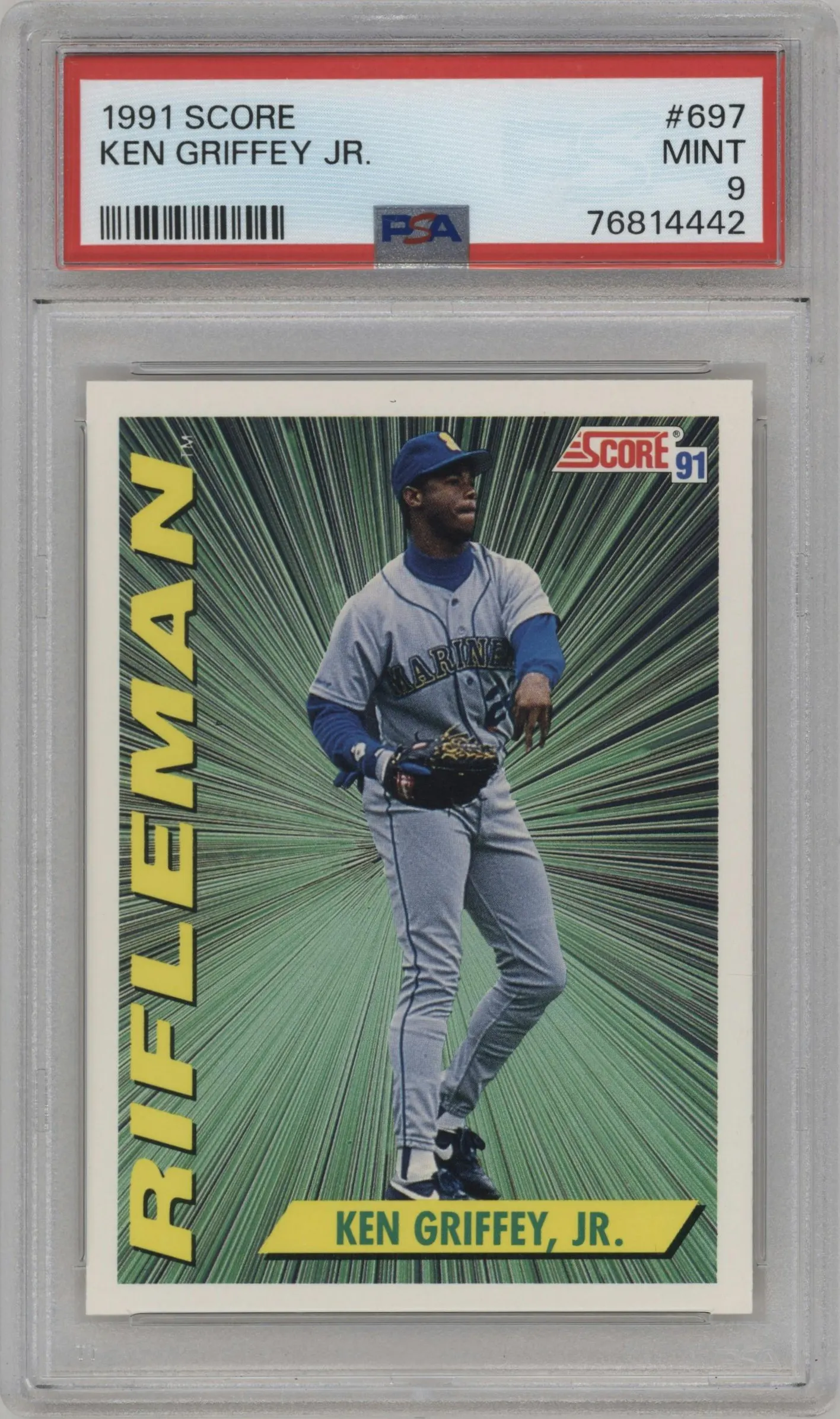 1991 Score Ken Griffey, Jr. #697 PSA 9