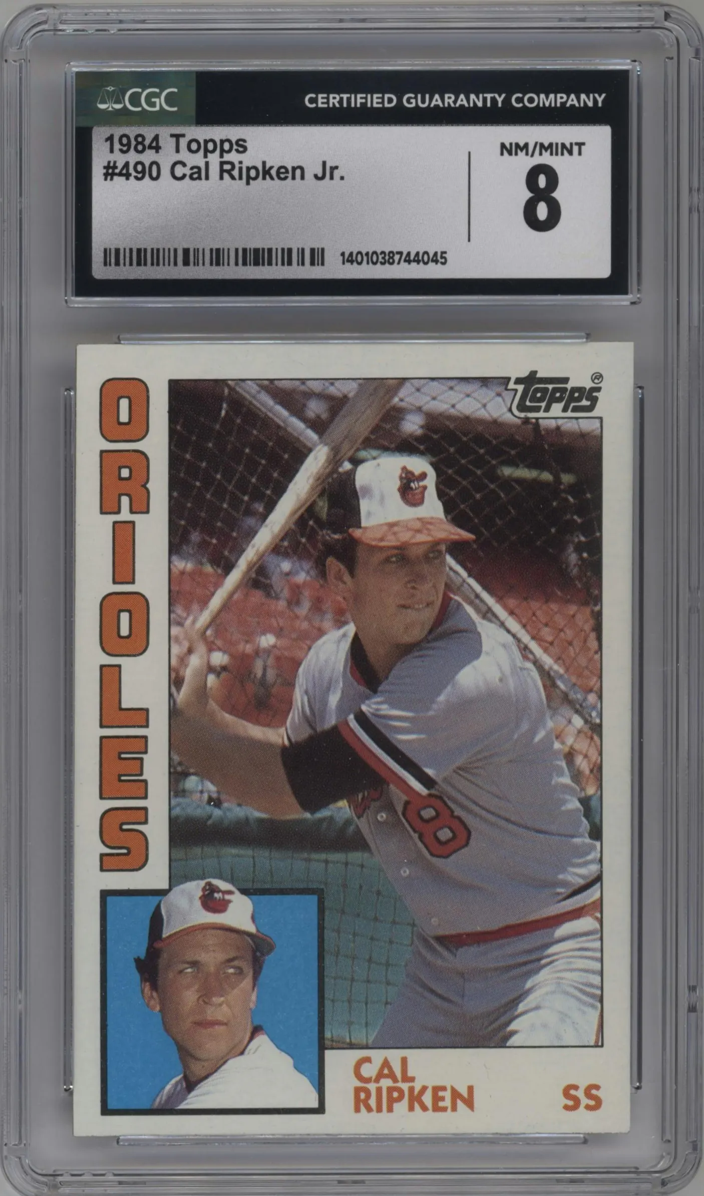 1984 Topps Cal Ripken #490 CGC 8