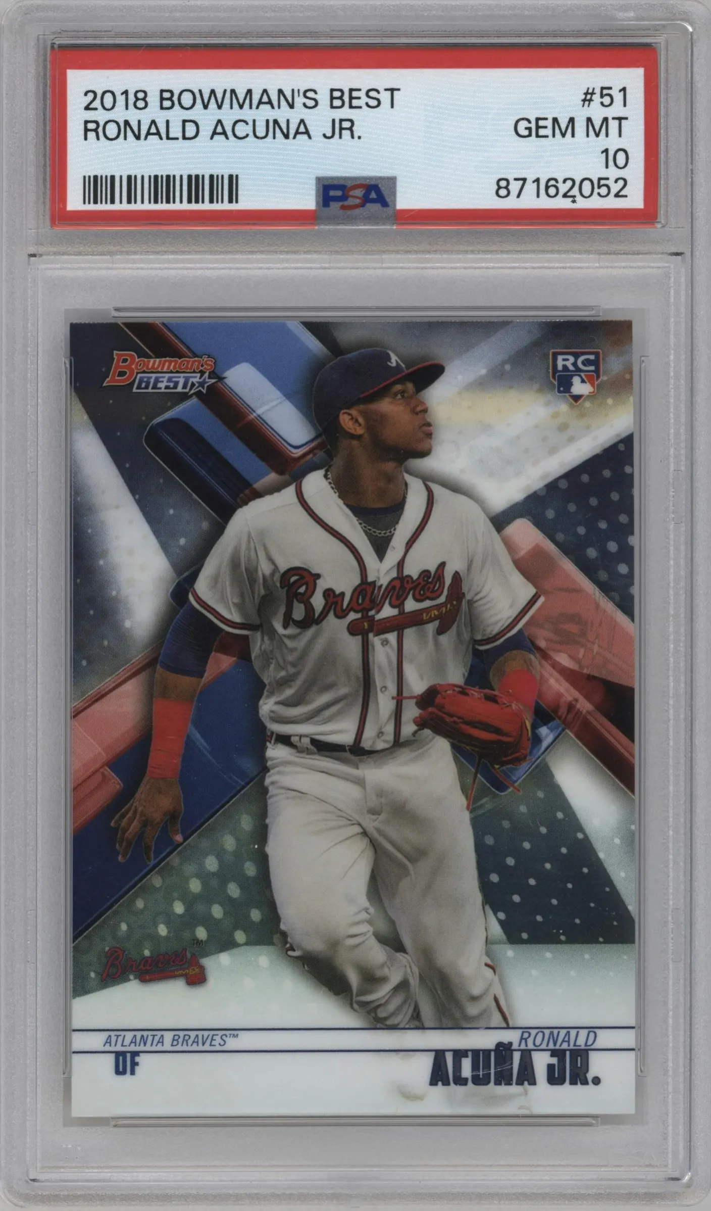 2018 Bowman’s Best Ronald Acuna Jr. PSA 10