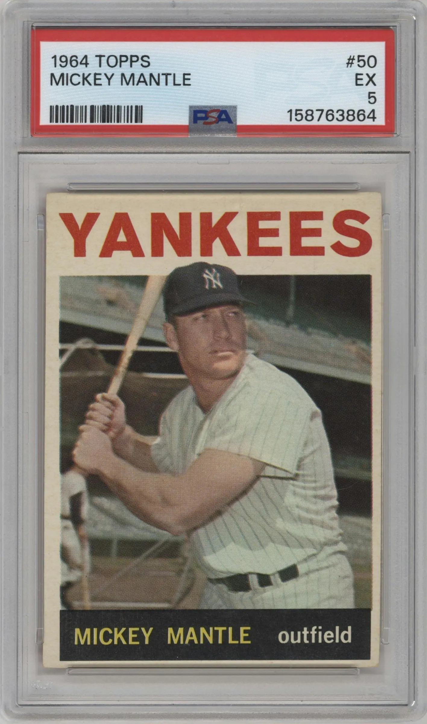 1964 Topps Mickey Mantle #50 PSA 5