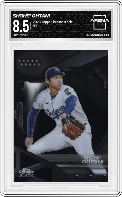 2026 Topps Chrome Black Shohei Ohtani #1 ARENA CLUB 8.5