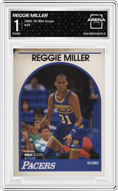 1989 NBA Hoops Reggie Miller #29 ARENA CLUB 1