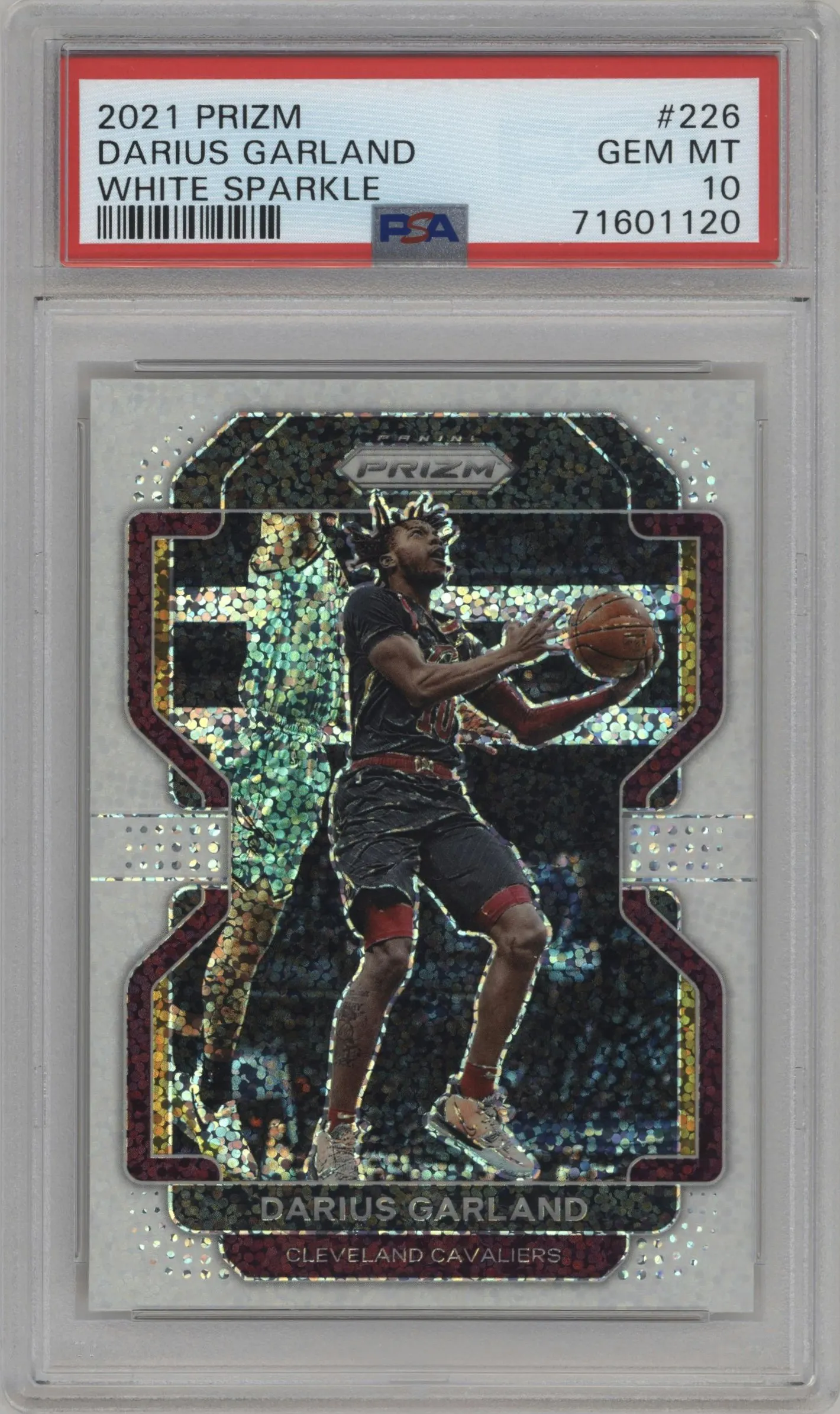 2021 Panini Prizm Darius Garland White Sparkle #226 PSA 10