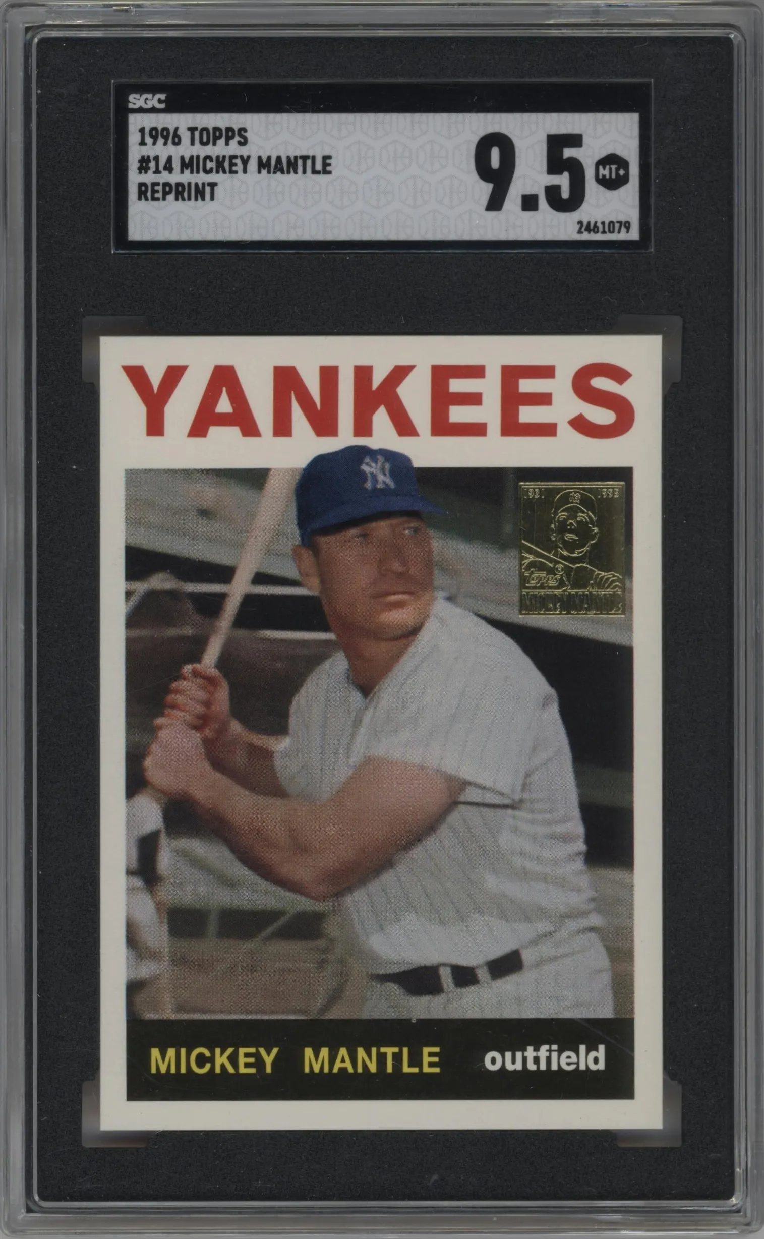 1996 Topps Mickey Mantle RP Mickey Mantle #14 SGC 9.5