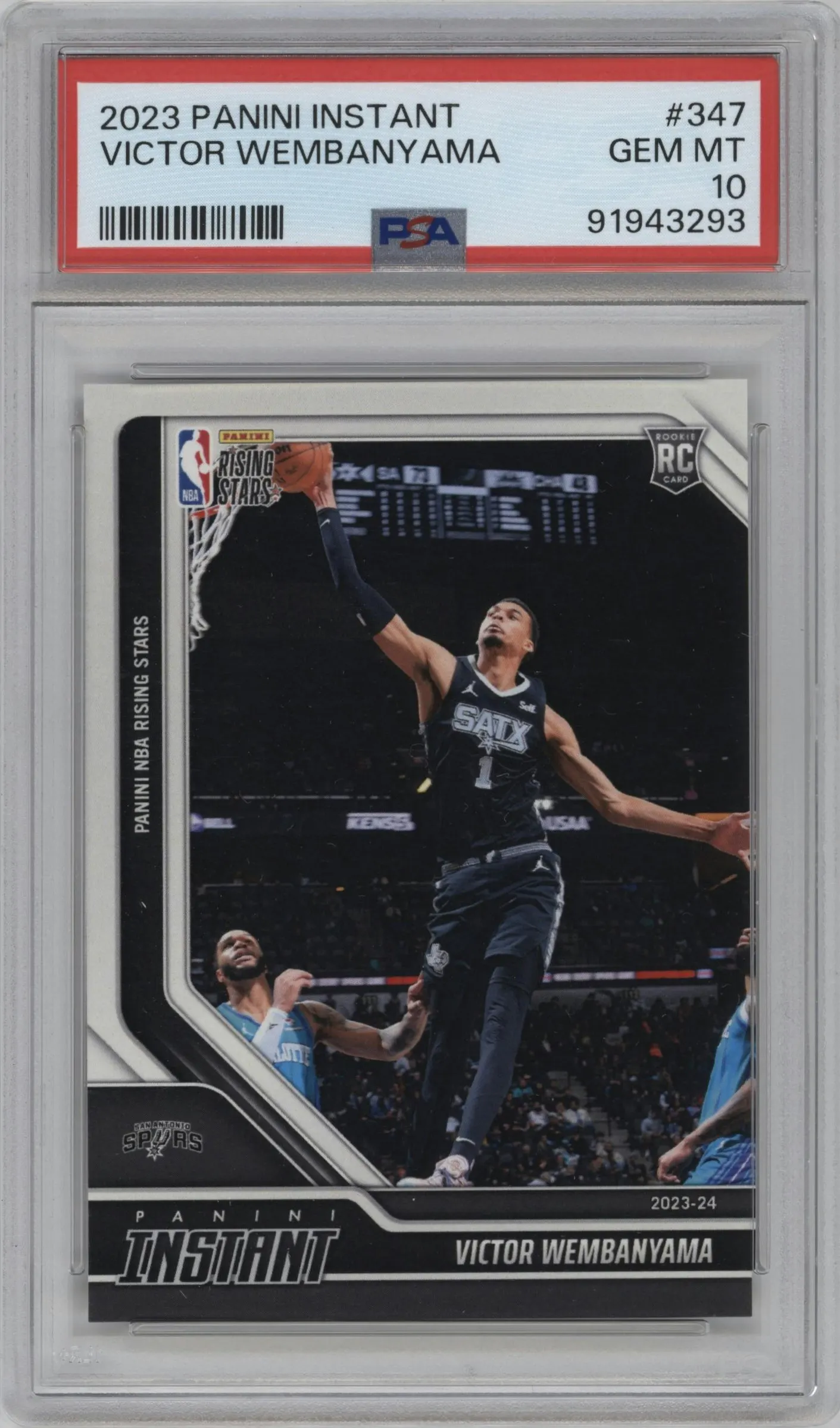 2023 Panini Instant NBA Victor Wembanyama #347 PSA 10