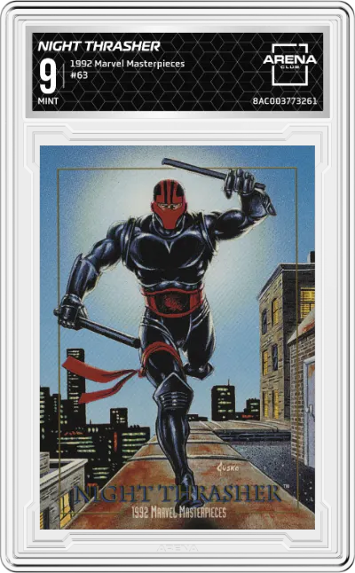 1992 SkyBox Marvel Masterpieces Night Thrasher ARENA CLUB 9