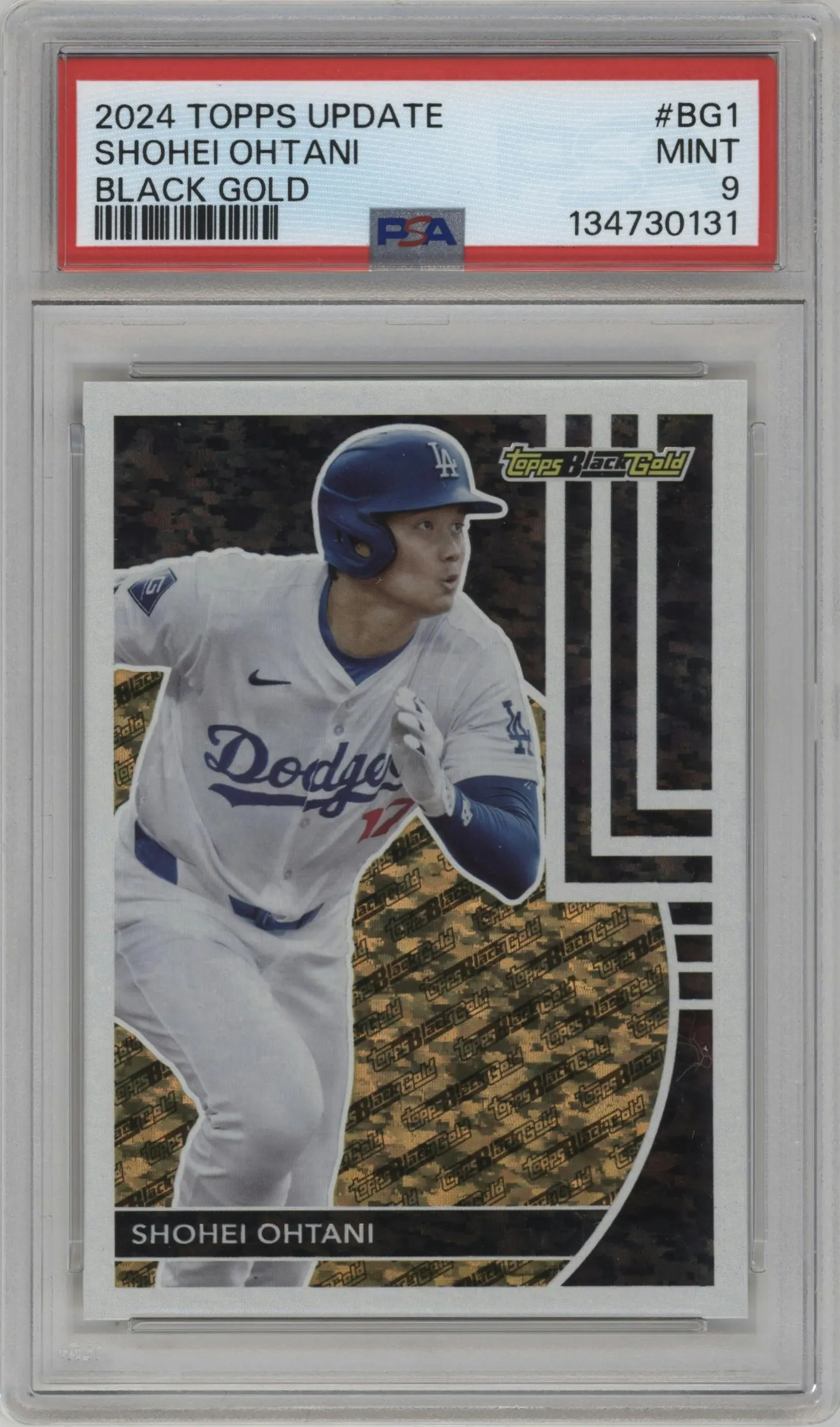 2024 Topps Update Topps Black Gold Shohei Ohtani #BG-1 PSA 9