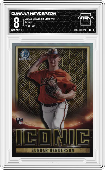 2023 Bowman Chrome Iconic Gunnar Henderson ARENA CLUB 8