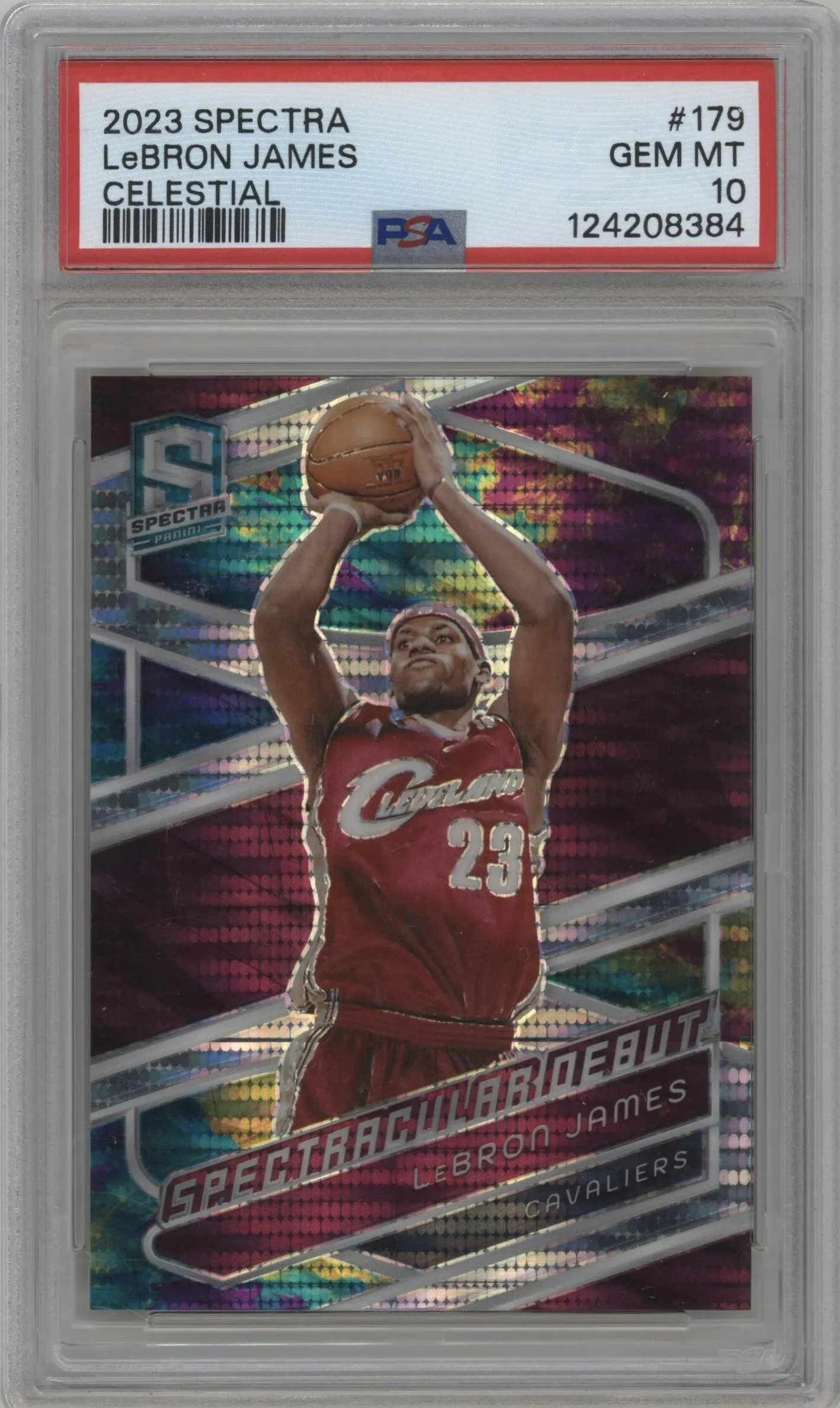 2023 Panini Spectra LeBron James Celestial #179 PSA 10