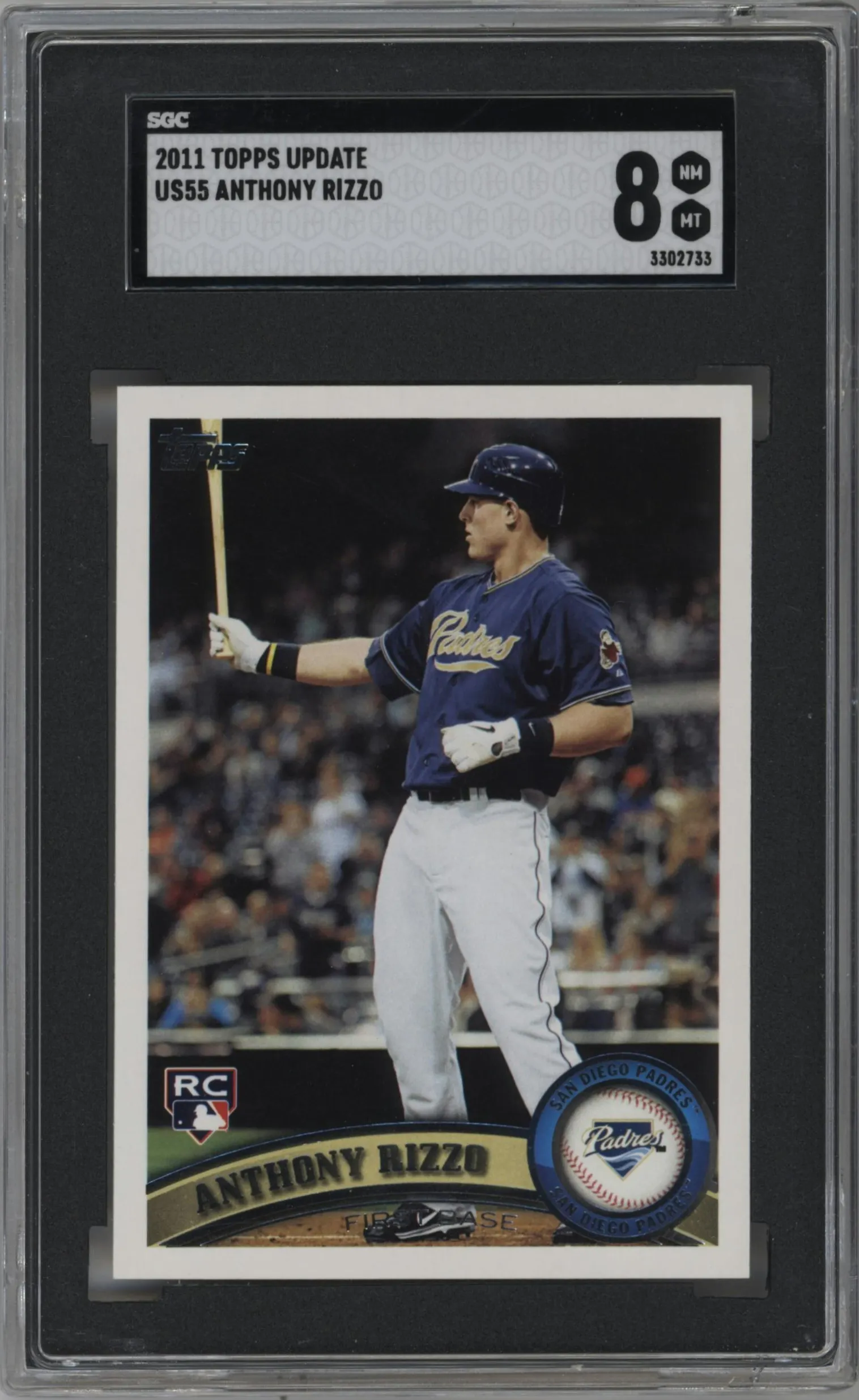 2011 Topps Update Anthony Rizzo #US55 SGC 8