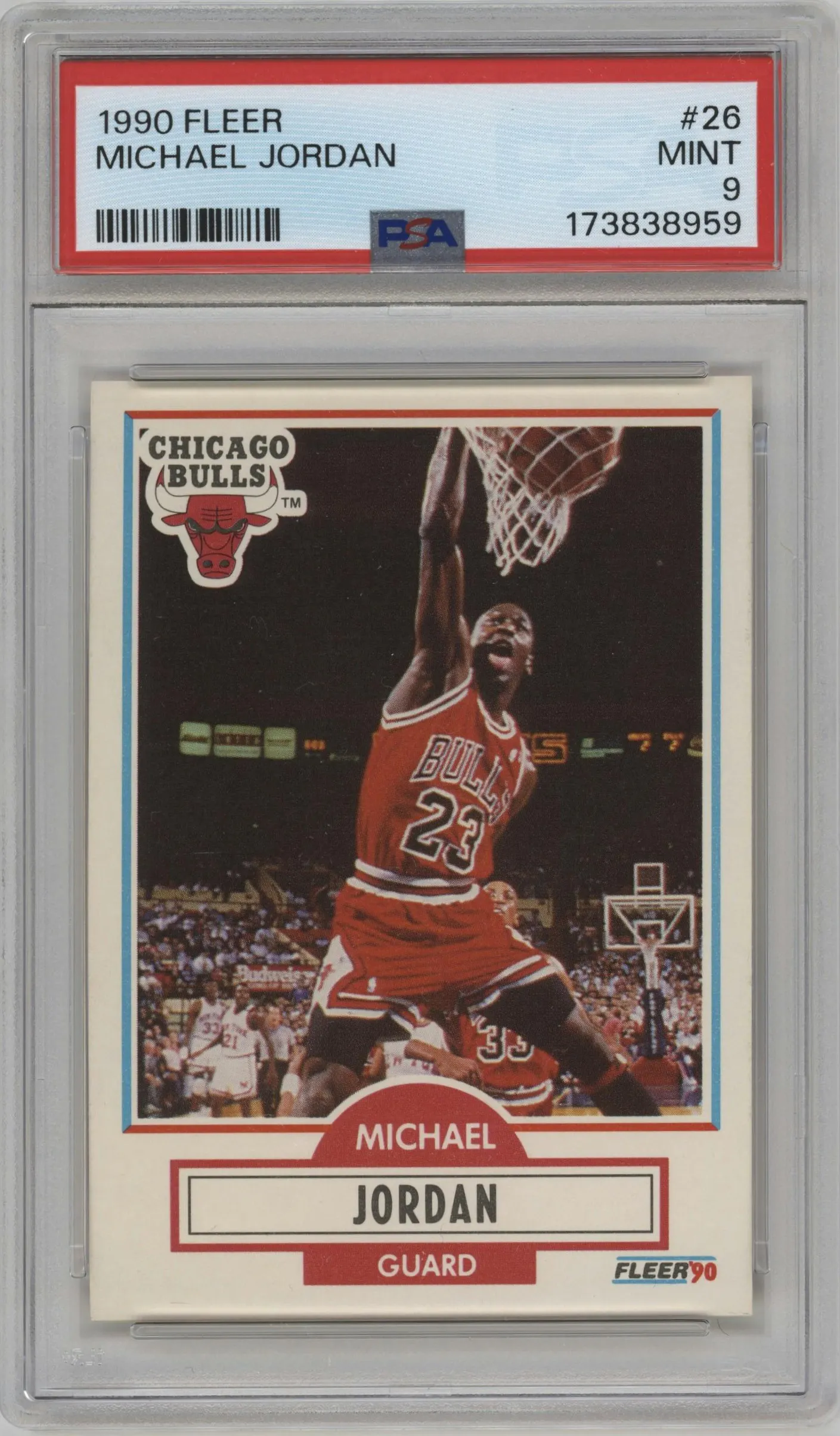 1990 Fleer Michael Jordan #26 PSA 9