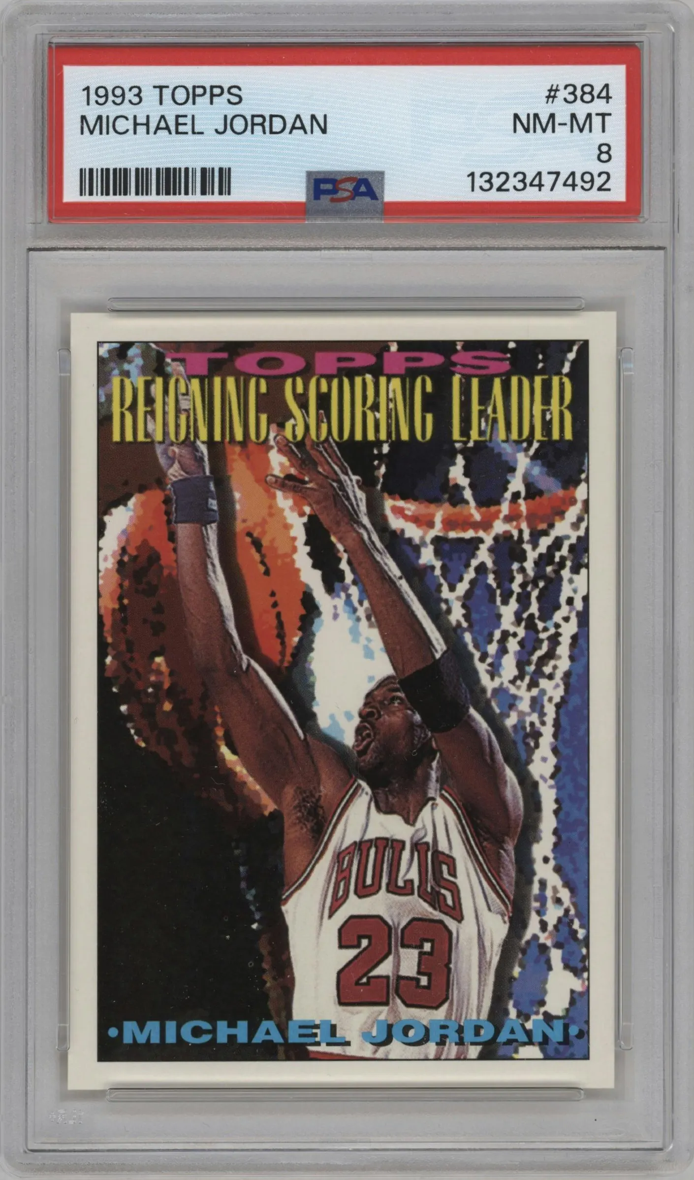 1993 Topps Michael Jordan #384 PSA 8