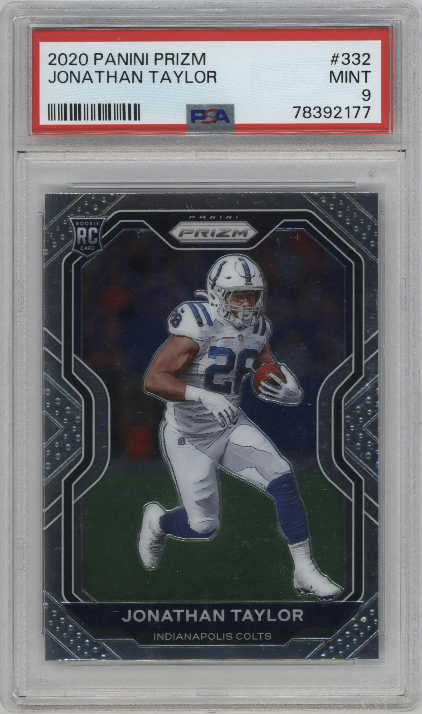 2020 Panini Prizm Jonathan Taylor #332 PSA 9