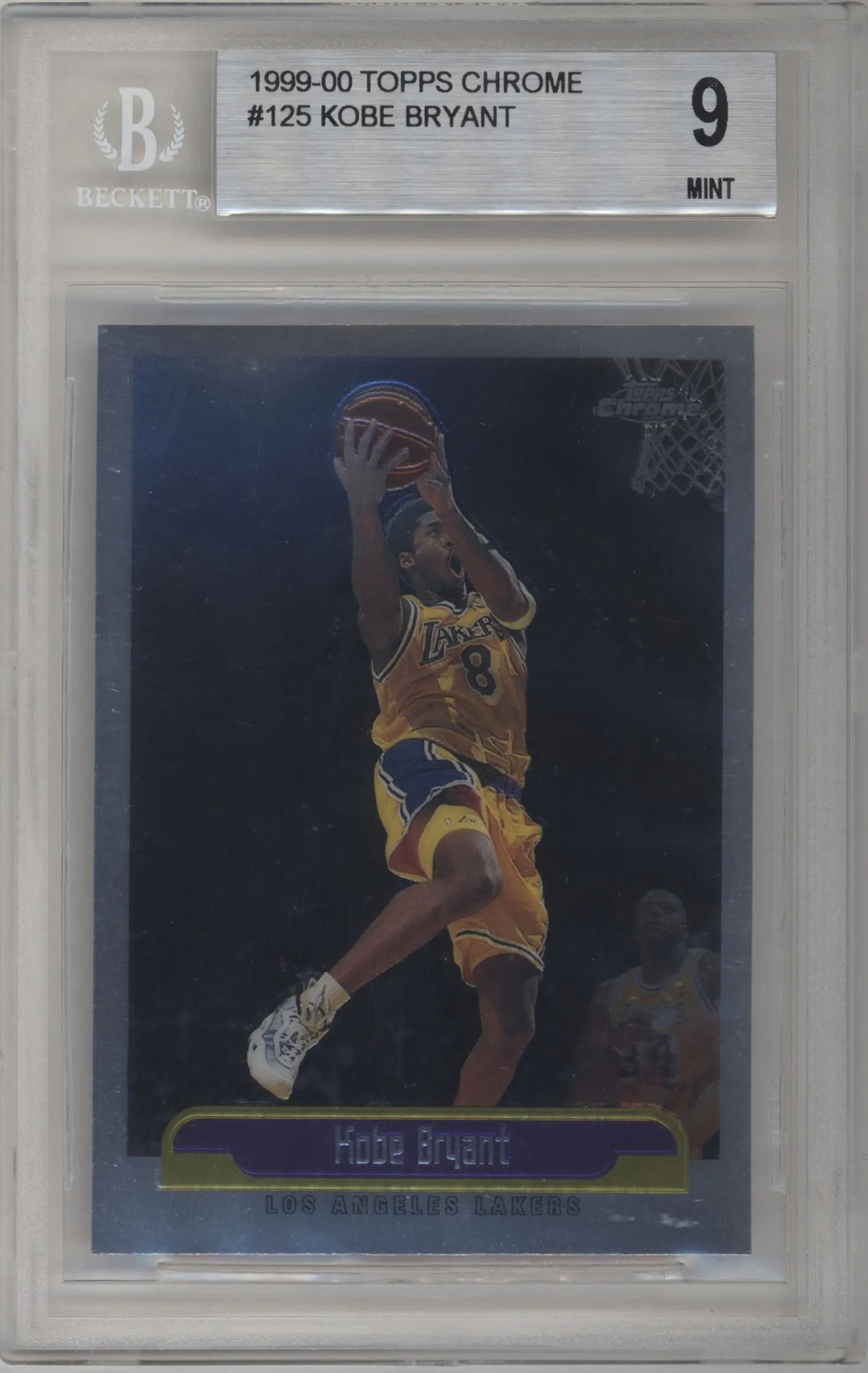 1999 Topps Chrome Kobe Bryant #125 BGS 9