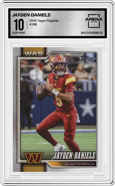 2026 Topps Flagship Jayden Daniels #196 ARENA CLUB 10