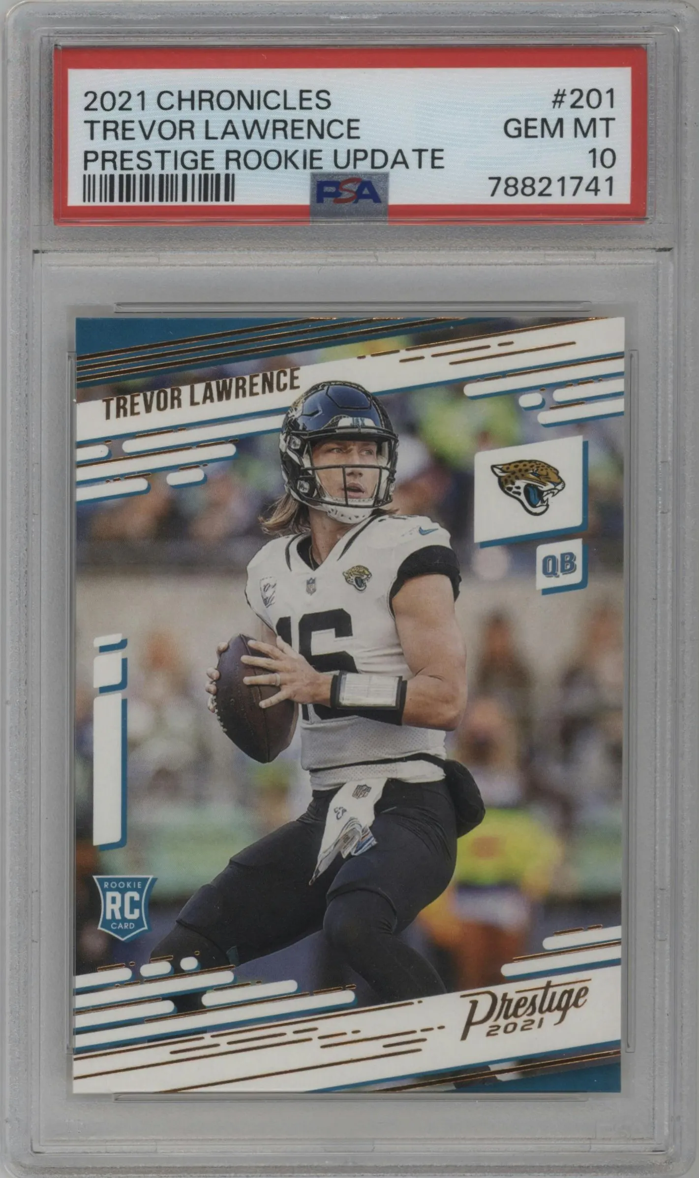 2021 Panini Chronicles Prest.Rke.Upd. Trevor Lawrence PSA 10