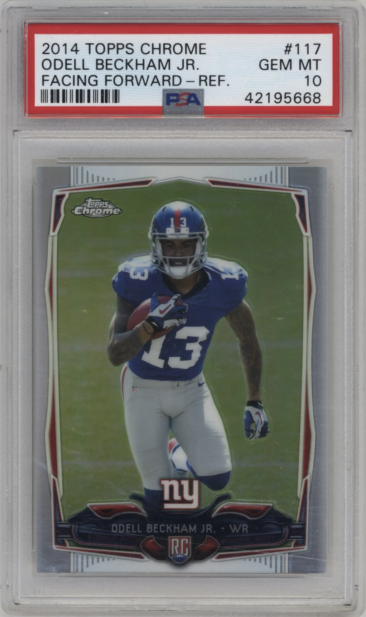 2014 Topps Chrome Odell Beckham Jr. Refractor #117 PSA 10