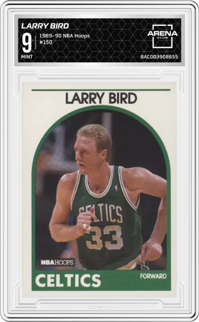 1989 NBA Hoops Larry Bird #150 ARENA CLUB 9