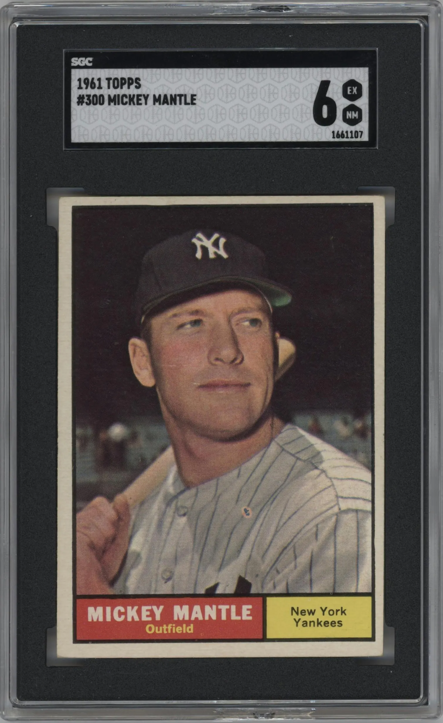 1961 Topps Mickey Mantle #300 SGC 6