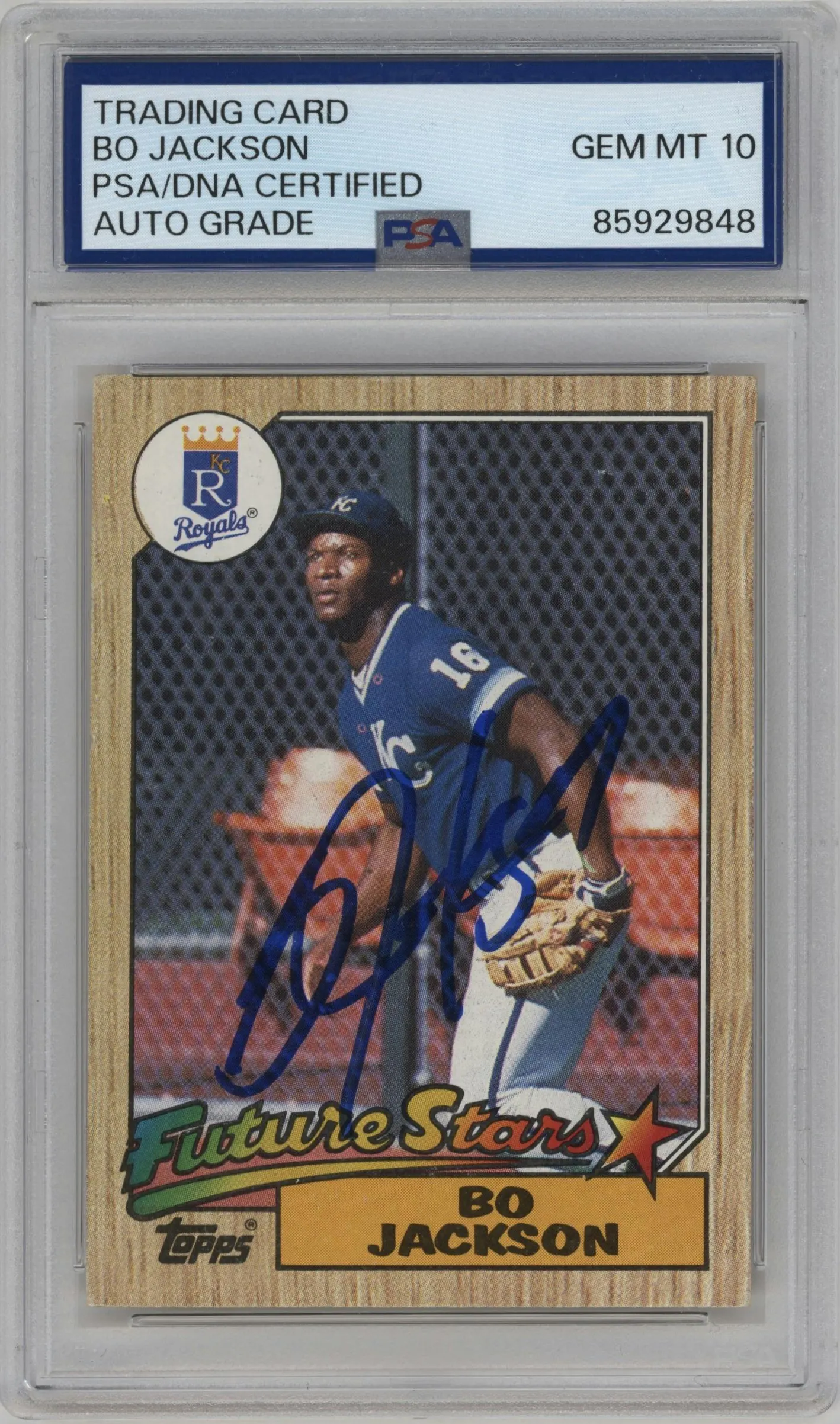 1987 Topps Bo Jackson PSA AUTHENTIC PSA