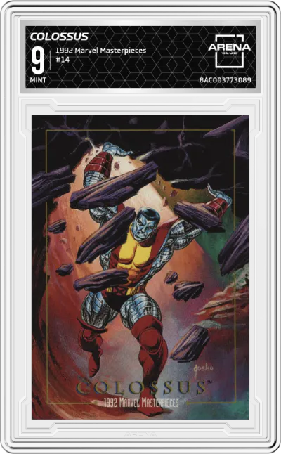 1992 SkyBox Marvel Masterpieces Colossus #14 ARENA CLUB 9
