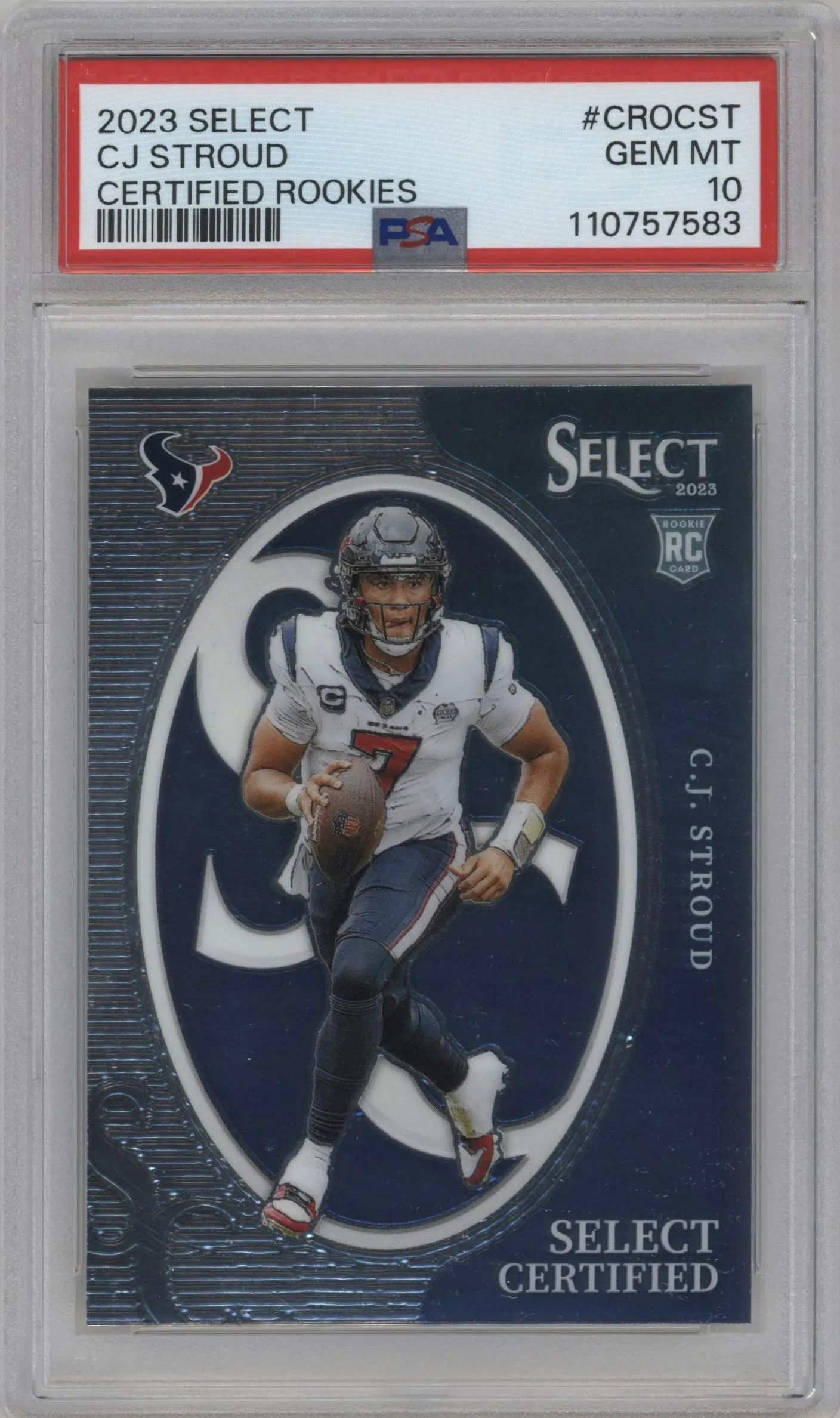 2023 Panini Select Certified Rke. C.J. Stroud #CRO-CST PSA 10