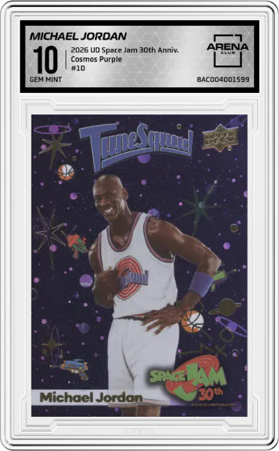 2026 Upper Deck Space Jam 30th Anniversary Michael Jordan Cosmos Purple ARENA CLUB 10