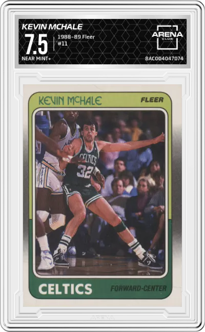 1988 Fleer Kevin McHale #11 ARENA CLUB 7.5
