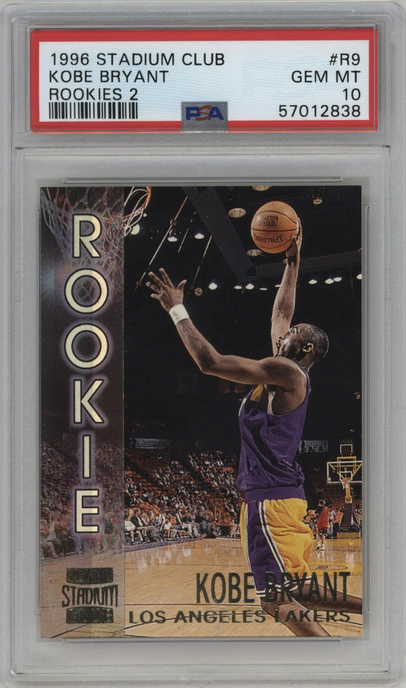1996 Stadium Club Rookies II Kobe Bryant #R9 PSA 10