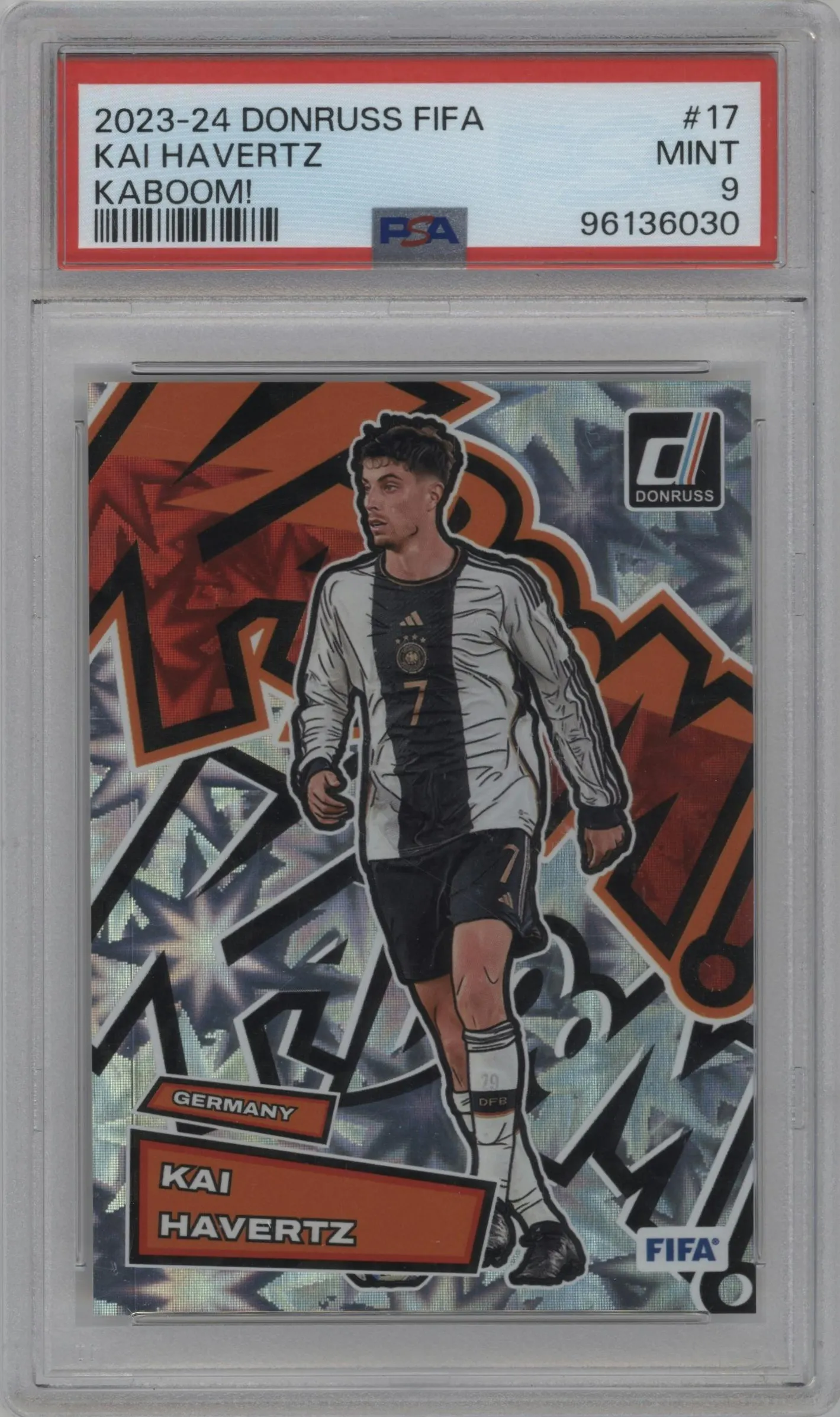2023 Panini Donruss Kaboom! Kai Havertz #17 PSA 9