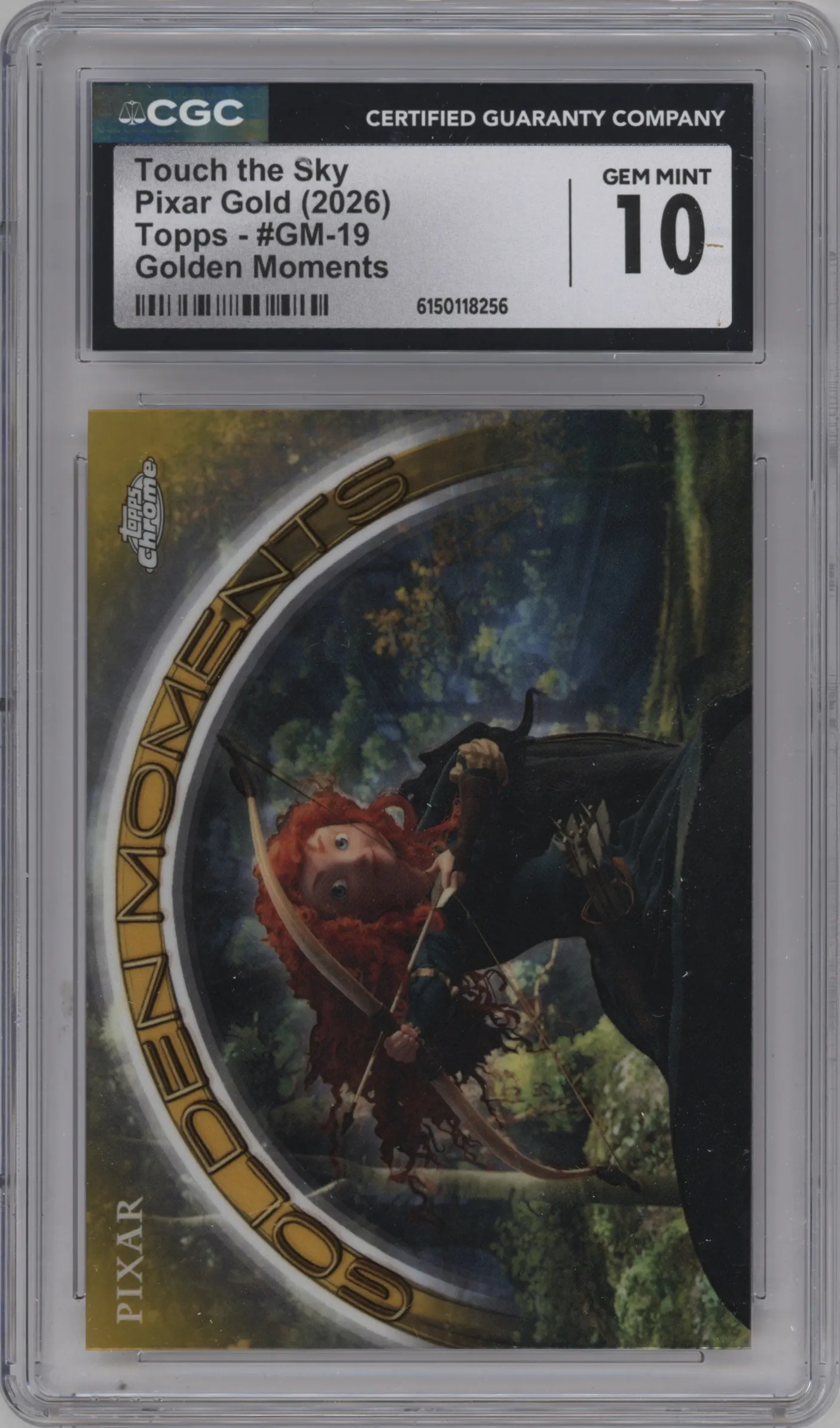 2025 Topps Pixar Gold Golden Moments Touch the Sky #GM-19 CGC 10