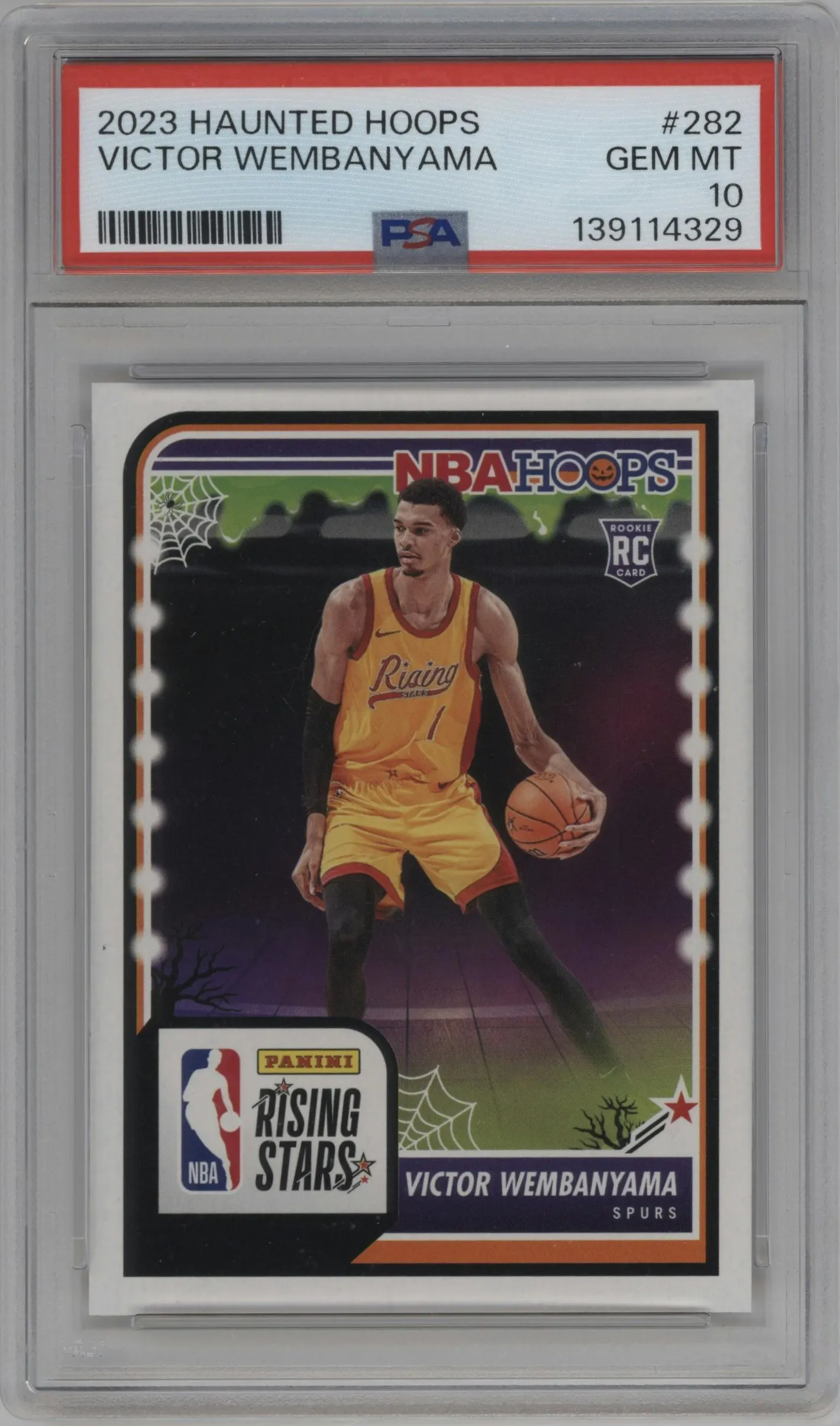 2023 Panini Haunted Hoops Victor Wembanyama #282 PSA 10