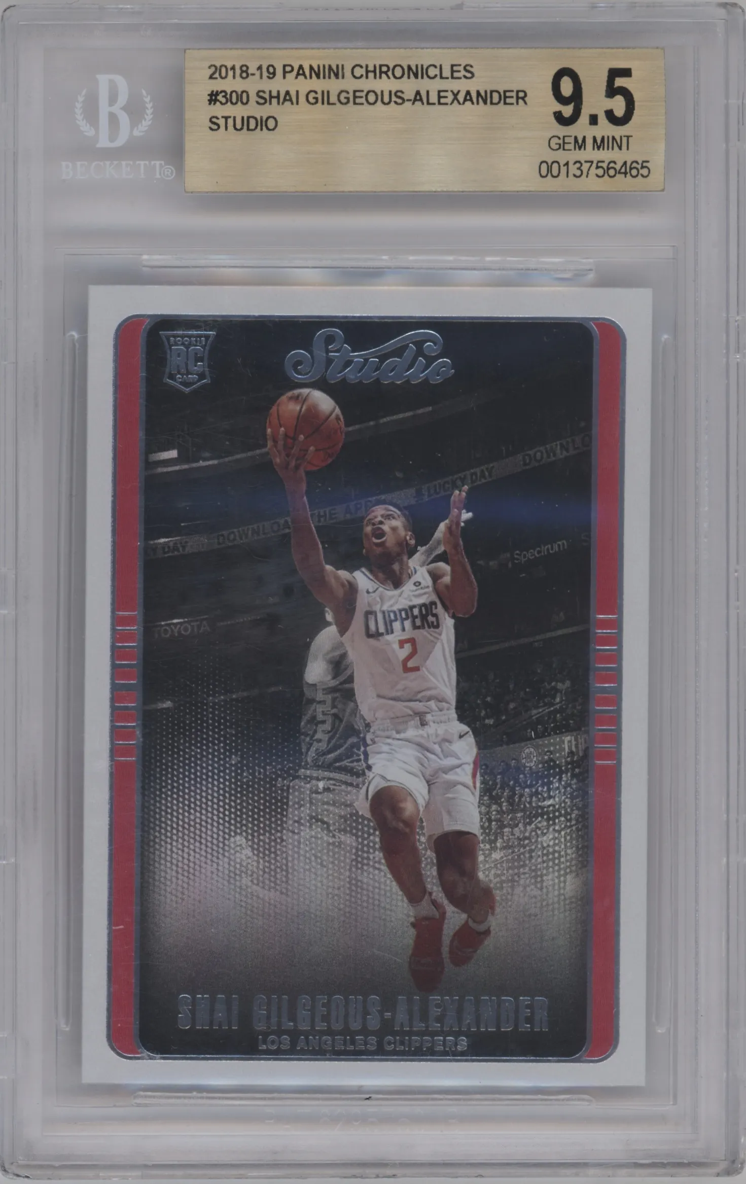 2018 Panini Chronicles Studio Shai Gilgeous-Alexander #300 BGS 9.5