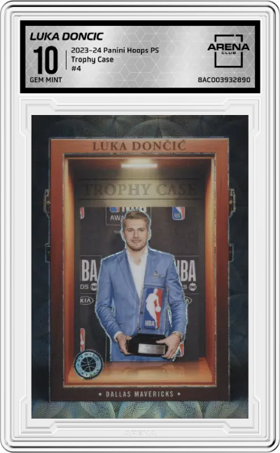 2023 Panini Hoops Premium Stock Trophy Case Luka Doncic ARENA CLUB 10