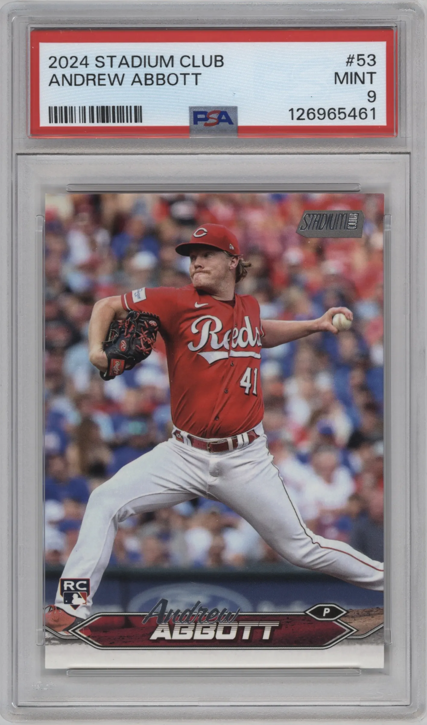 2024 Topps Stadium Club Andrew Abbott #53 PSA 9