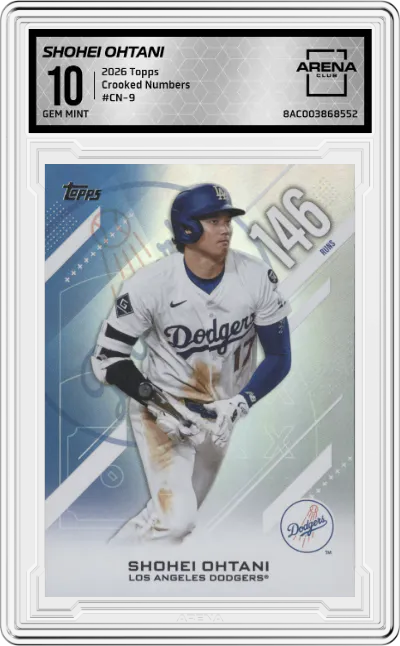 2026 Topps Crooked Numbers Shohei Ohtani ARENA CLUB 10