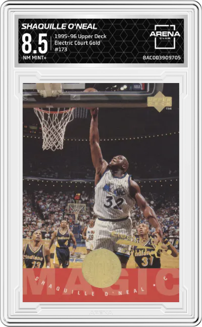 1995 Upper Deck Shaquille O'Neal Electric Court Gold #173 ARENA CLUB 8.5