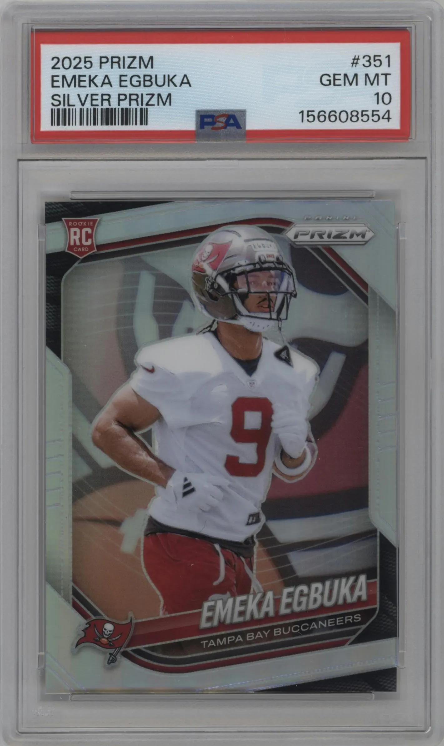 2025 Panini Prizm Emeka Egbuka Silver Prizm #351 PSA 10