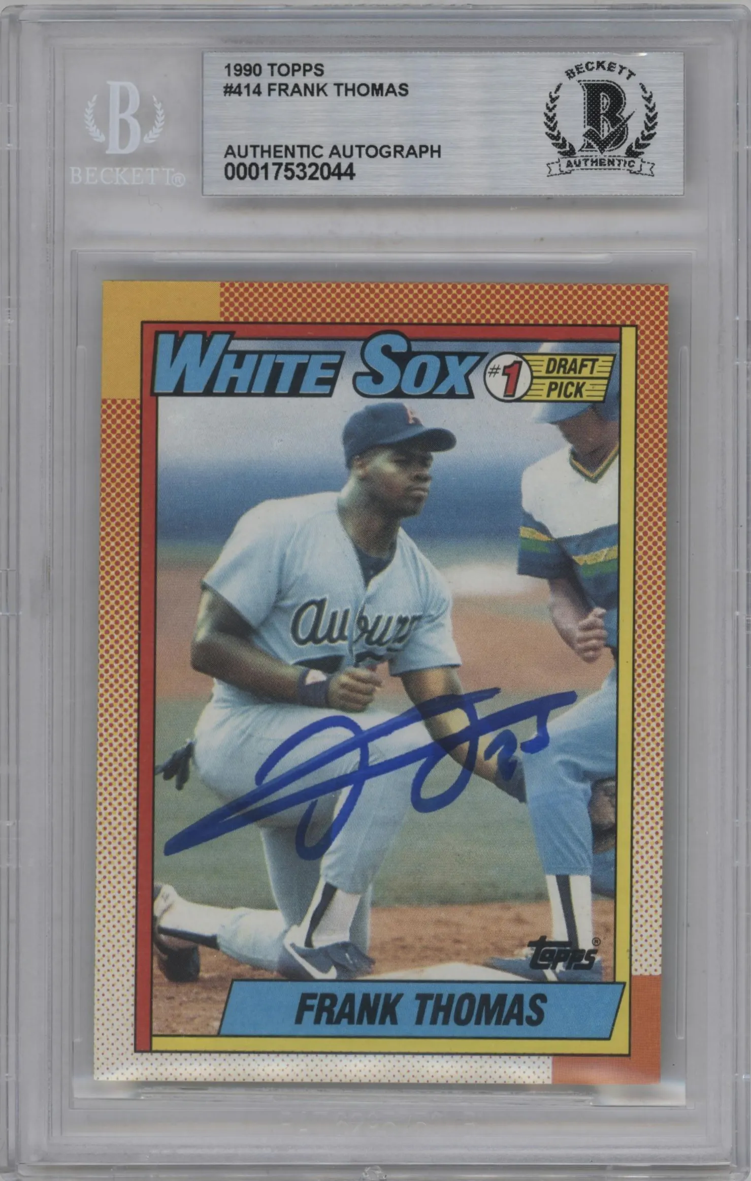 1990 Topps Frank Thomas BGS AUTHENTIC #414 BGS