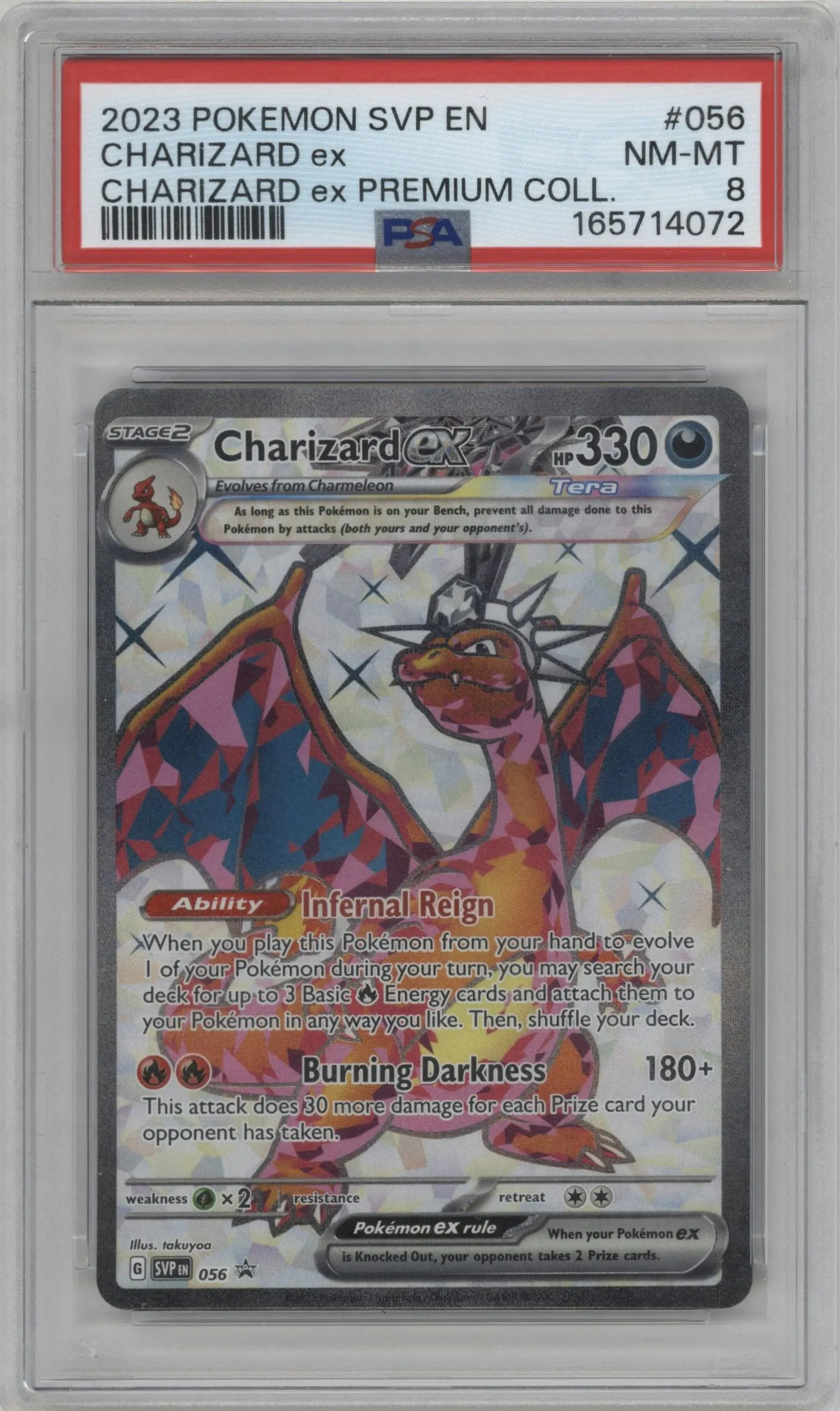 2023 Pokemon SV Charizard ex Charizard ex Premium Collection #056 PSA 8