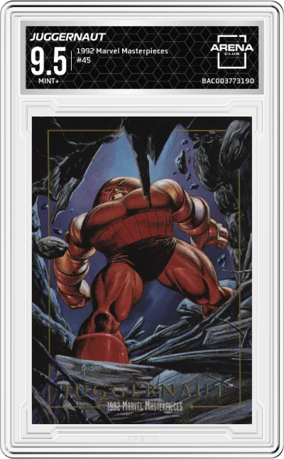 1992 SkyBox Marvel Masterpieces Juggernaut #45 ARENA CLUB 9.5